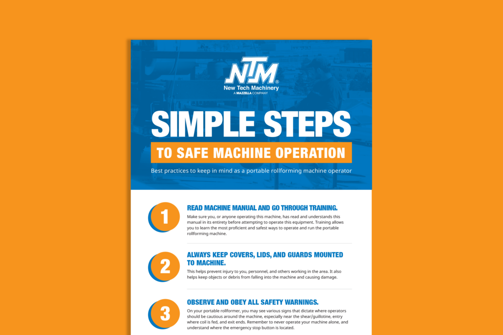 Download the Simple Steps to Safe Machine Operation Infographic
