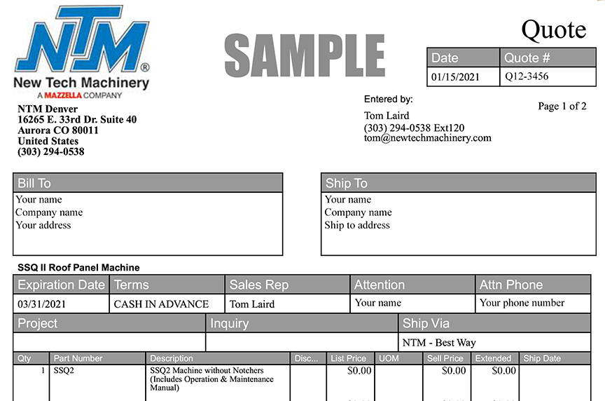 (article) How to Purchase New Portable Rollforming Equipment from New Tech Machinery