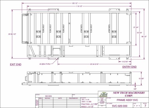 5VC-5V Roof Panel Machine Footprint