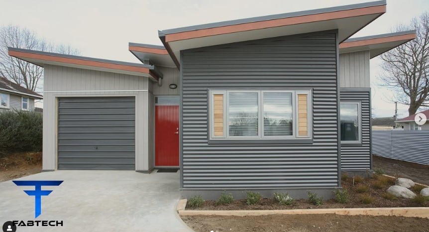 Residence made from WAV panel metal siding.