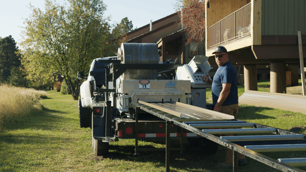 Running panels on-site