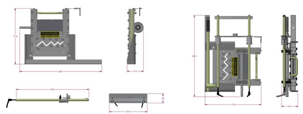 Z-cutter dimensions