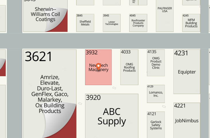 Exhibitor floor map