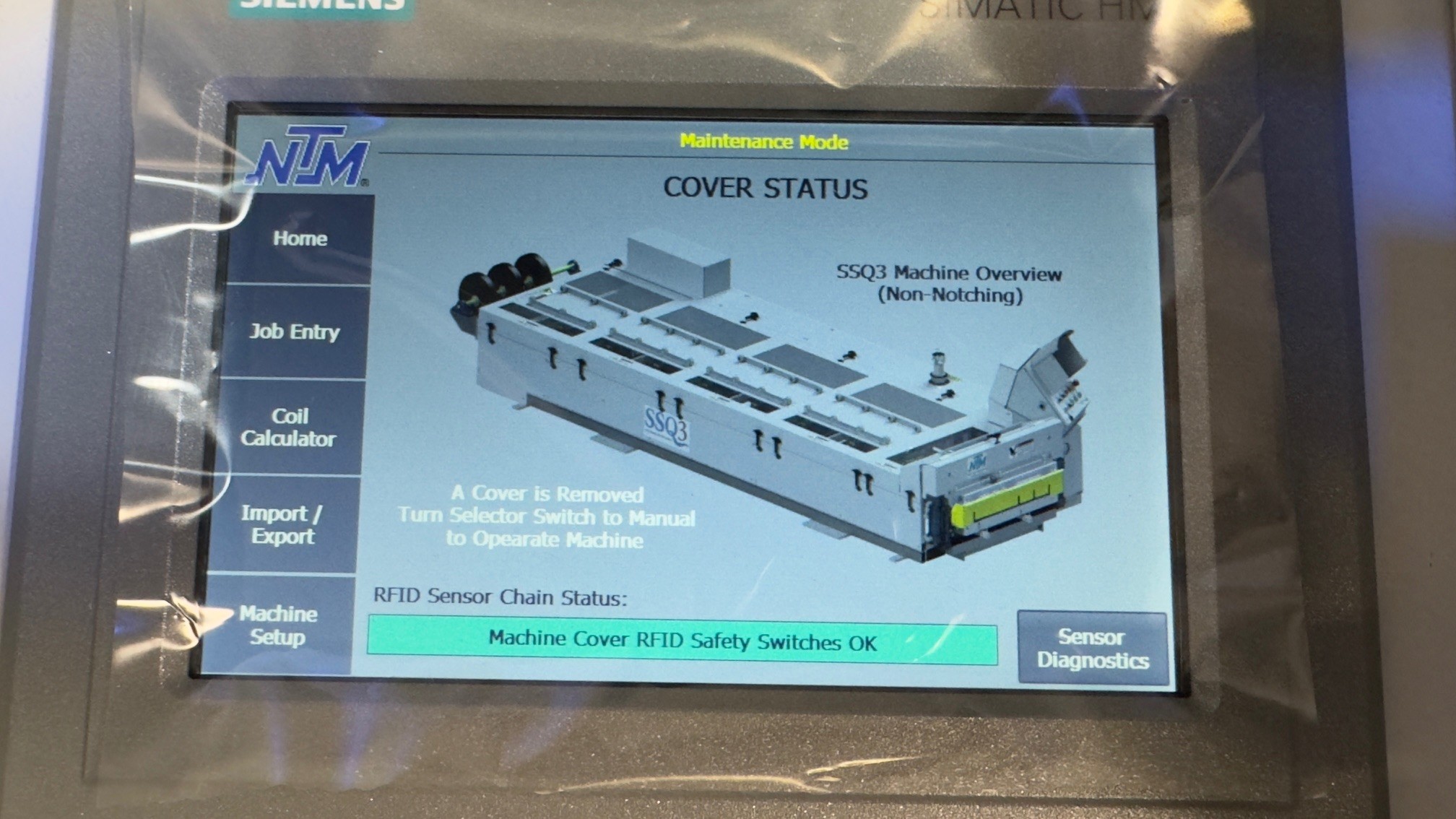 Cover alert sensor